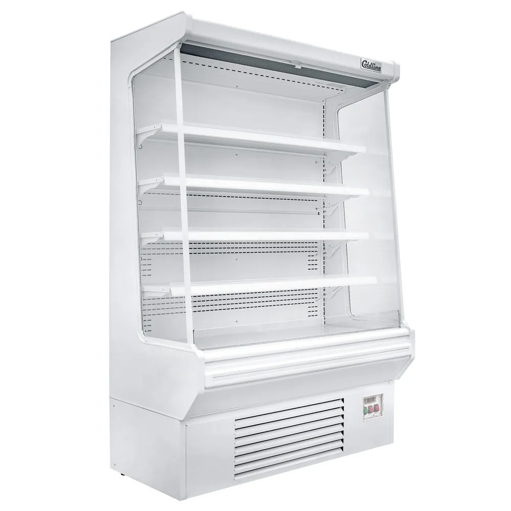 Coldline SOC-61-W 61" Open Air Refrigerated Merchandiser in White, 4 Shelves, 21.1 cu. ft.