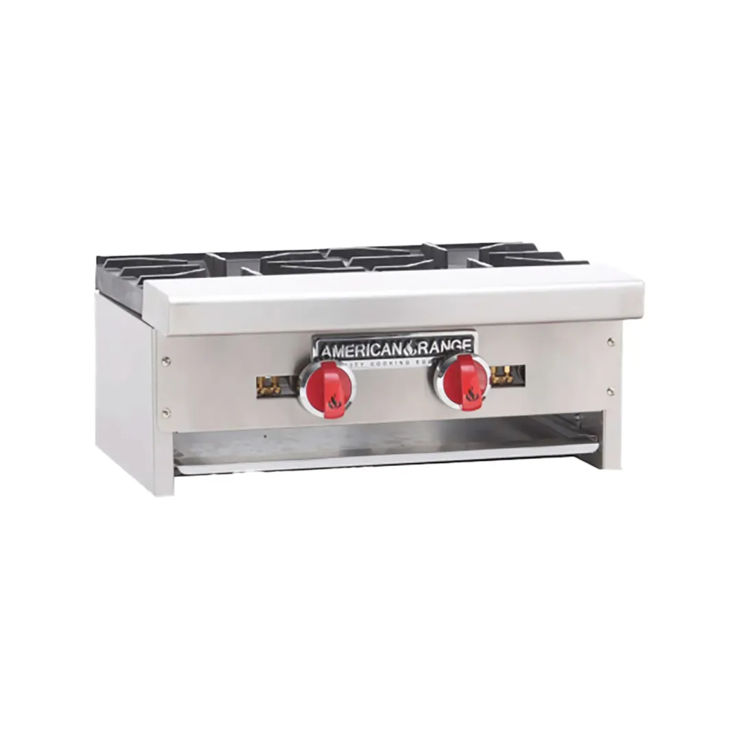 American Range ARSHP-24-2 24" Countertop Gas Hotplates w/ (2) Burners, 18" Depth, 64.000 BTU