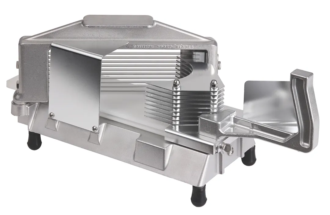 Hubert 83330 Chronos® Tomato Slicer, 8"W x 15"D x 8"H, Aluminum, Stainless Steel Blades, 1/4" Slices, Electric