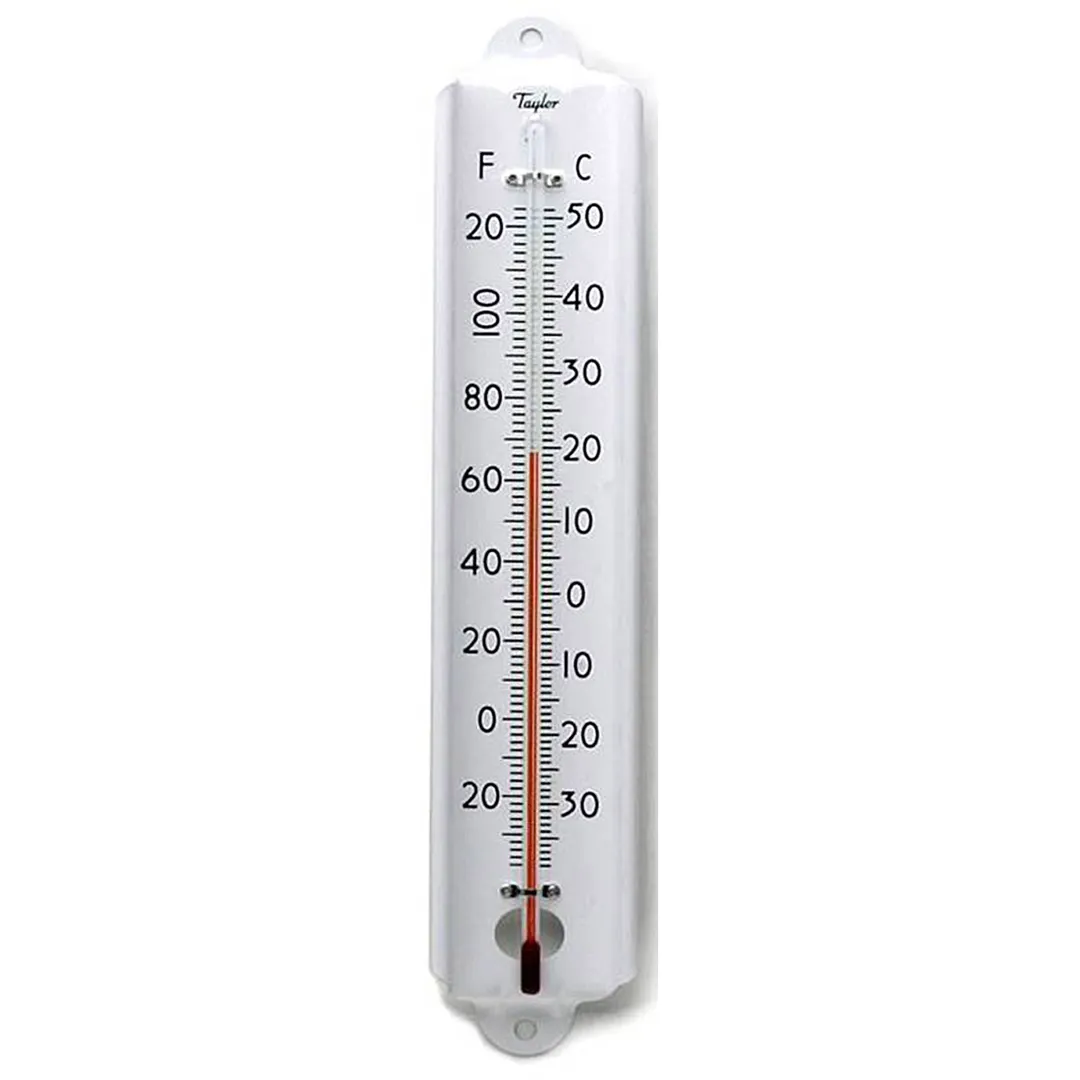 Taylor Precision 1105J Cold/Dry Storage Thermometer, Tube Type, 0°F to 120°F, 12" Long, Metal