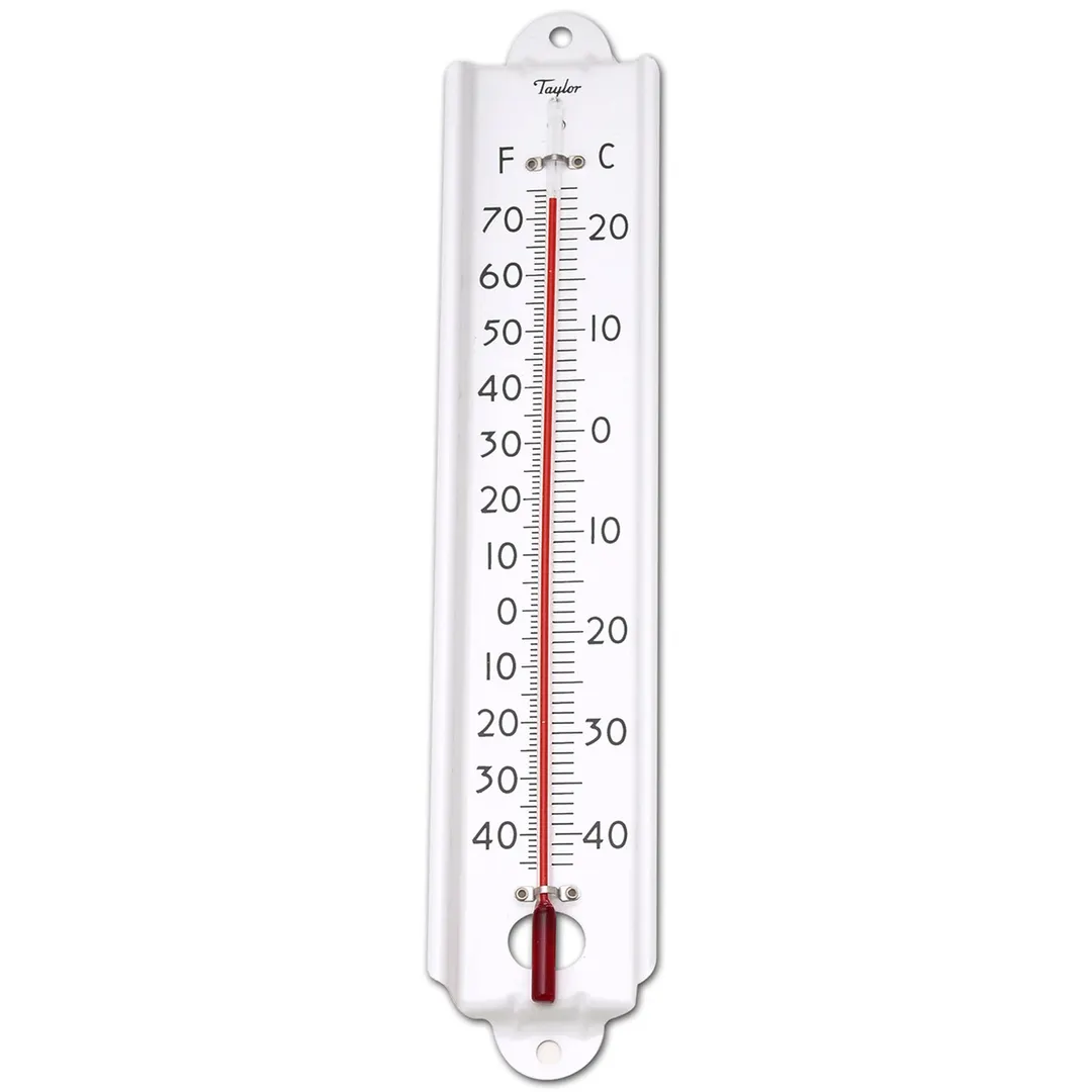 Taylor Precision 1106J Cold/Dry Storage Thermometer, Tube Type, -50°F to 70°F, 12" Long, Metal