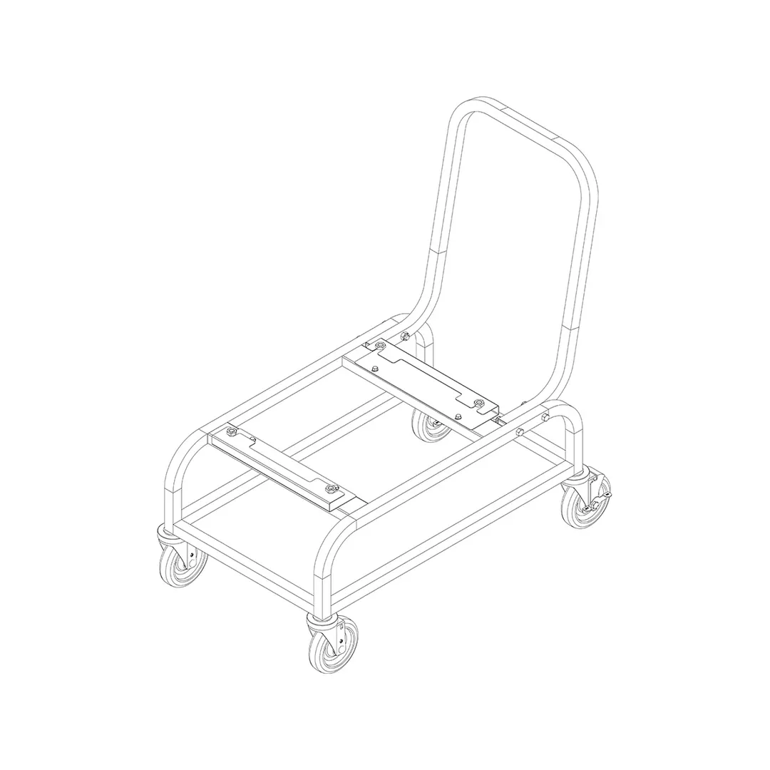 Hobart HBR300-STAND Moveable Cart for HBR302-1 Scale, Steel Frame, Film & Shrink Wrap Stand