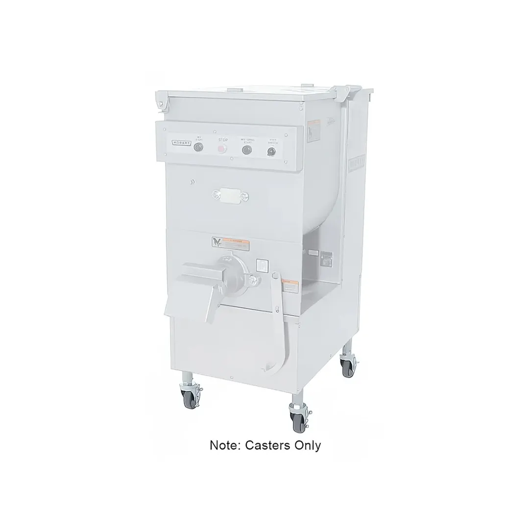 Hobart MGLEG-CS7 Non-Adjustable Moveable Leg, 7-15/16” Tall, 4” Lockable Swivel Casters, Meat Grinder Part