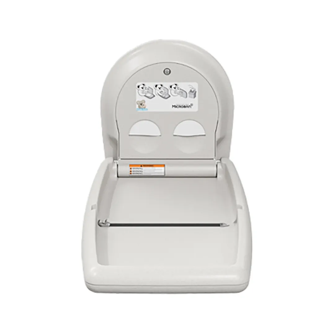 Koala KB301-05 Vertical Baby Changing Station, White Granite Wall Mount, Microban Protection