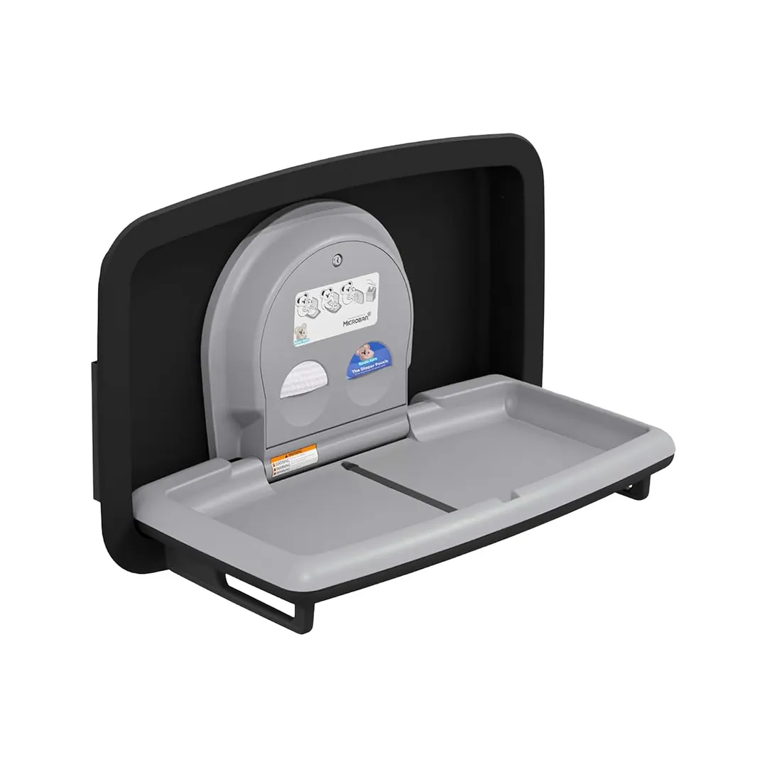 Koala KB310-SSWM-MBLK Baby Changing Station, Horizontal, Recessed
