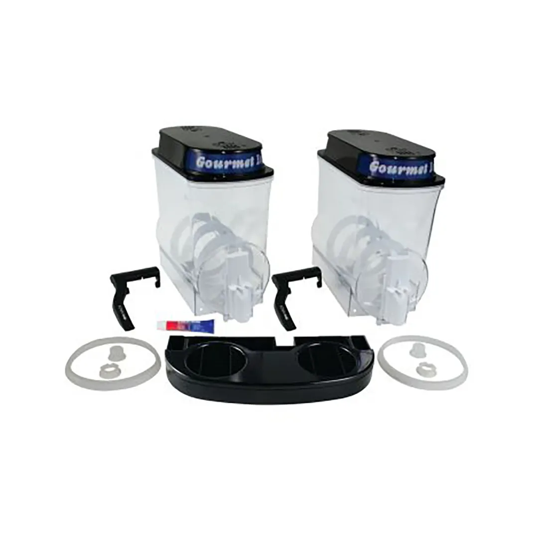 BUNN 34000.0403 Hopper Set with Black Lighted Lids / Gourmet