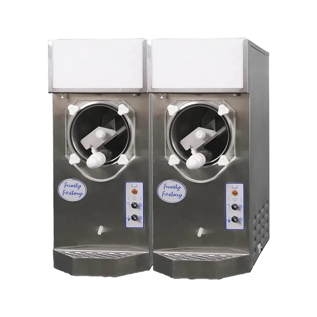 Frosty Factory 115R 2/1 Cylinder Type Frozen Drink Machine,Remote w/(2) 12qt. Hopper (2 Disp/1 Cond)