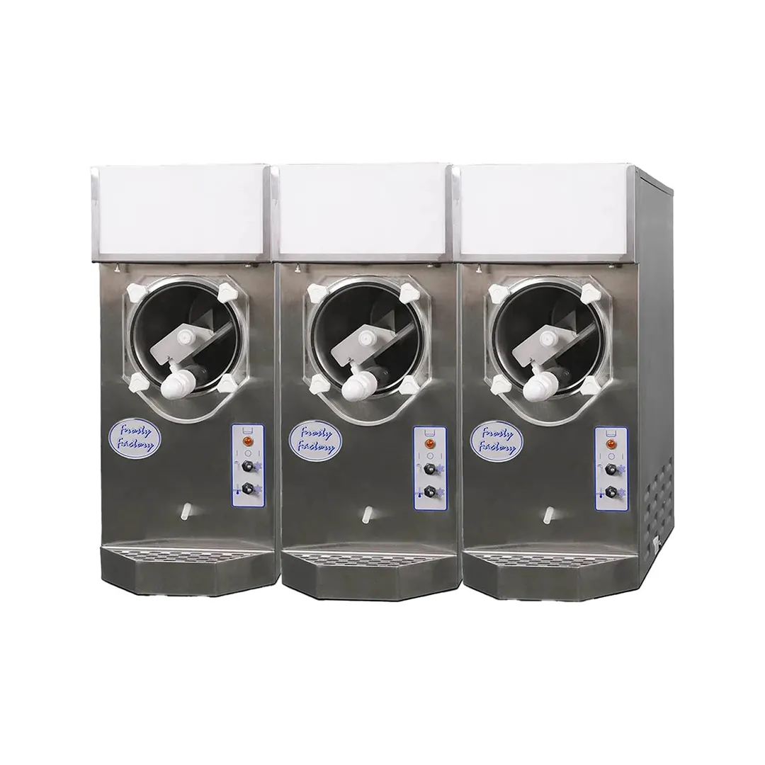 Frosty Factory 115R 3/1 Cylinder Type Frozen Drink Machine,Remote w/(3) 12qt. Hopper (3 Disp/1 Cond)