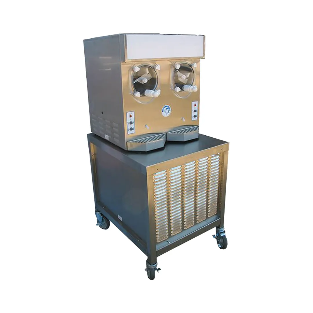 Frosty Factory 215F Cylinder Type Frozen Drink Machine,Floor Model w/12 qt. Hopper - 3hp/230V- Double