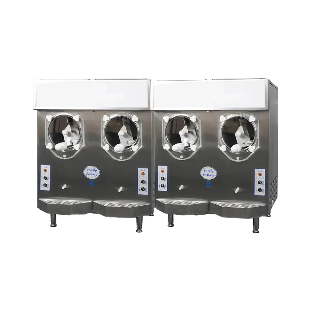 Frosty Factory 215R 2/1 Cylinder Type Frozen Drink Machine,Remote w/(2) 12qt. Hopper (2 Disp/1 Cond)