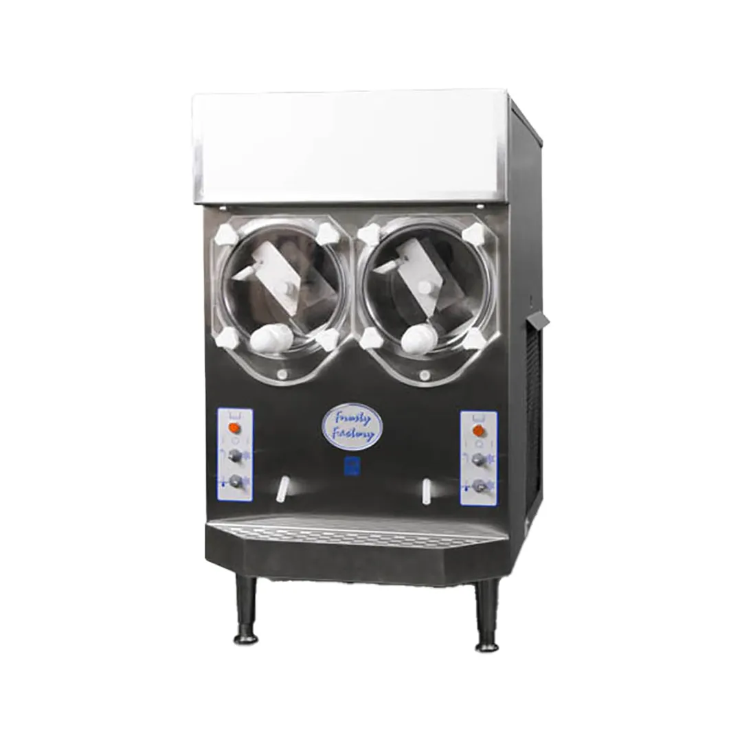 Frosty Factory 217W Cylinder Type Frozen Drink Machine,Water Cooled w/8 qt. Hopper - 3/4hp - Double
