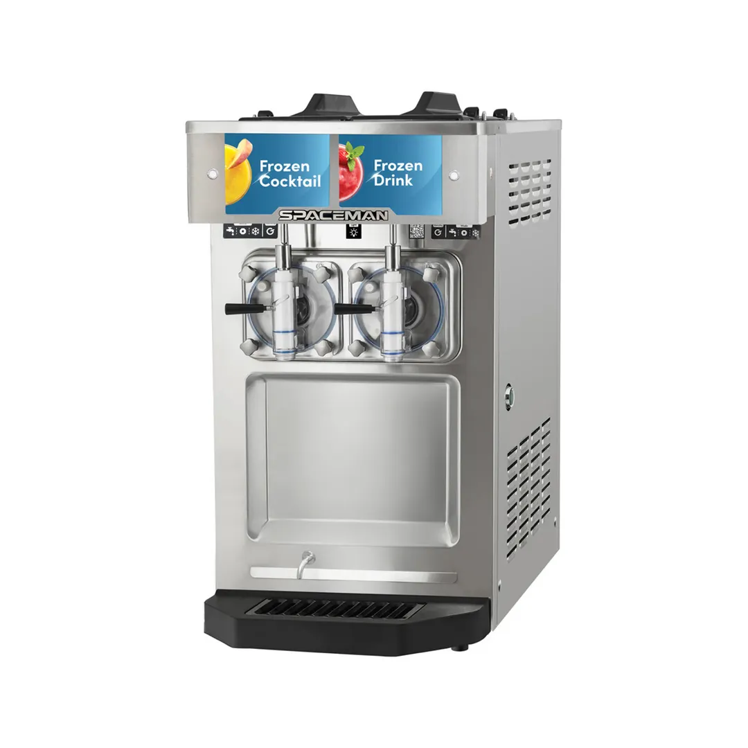 Spaceman 6455-C Cylinder Type Frozen Beverage Machine, Air Cooled w/8qt. Hopper - 2hp - Double
