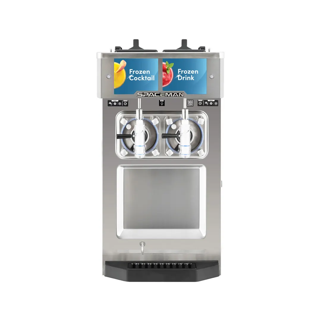 Spaceman 6455-C Cylinder Type Frozen Beverage Machine, Air Cooled w/8qt. Hopper - 2hp - Double