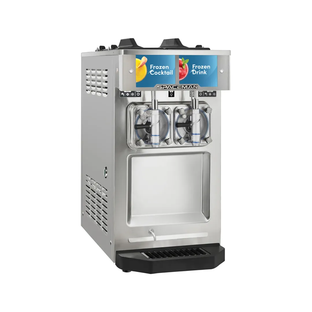 Spaceman 6455-C Cylinder Type Frozen Beverage Machine, Air Cooled w/8qt. Hopper - 2hp - Double