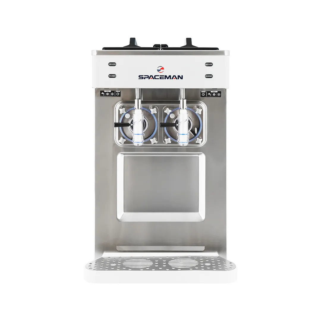 Spaceman 6695-C Cylinder Type Frozen Beverage Machine, Air Cooled w/12qt. Hopper, 3-1/2hp - Double