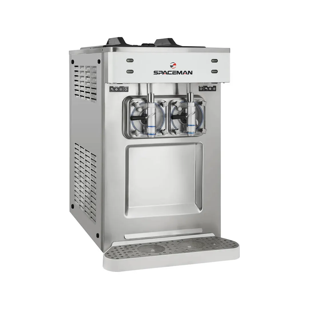 Spaceman 6695-C Cylinder Type Frozen Beverage Machine, Air Cooled w/12qt. Hopper, 3-1/2hp - Double