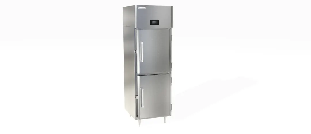 Delfield DSLH1-SH 1-Section Heated Holding Cabinet, 21.5 cu ft, 2-Half Height Solid Door, Stainless Steel