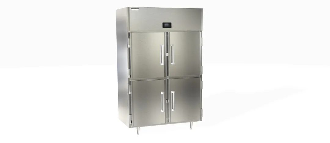 Delfield DSLH2-SH 2-Section Heated Holding Cabinet, 46.5 cu ft, 2-Door Solid Stainless Steel, 6 Adjustable Wire Shelves