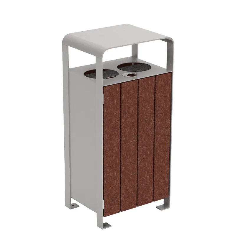 emuamericas U662 Ecosens Litter Bin, Outdoor, 2 X 20 Gal Capacity
