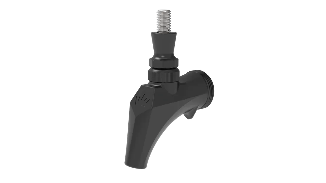 Krowne BC-450 Royal Series Beer Faucet, Gun Metal, 3/8" Thread, Stainless Steel Construction