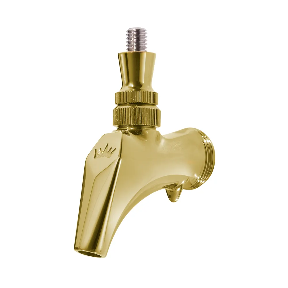 Krowne BC-850 Royal Series Beer Faucet, Brass With PVD Gold, Beverage Dispenser & Server Part