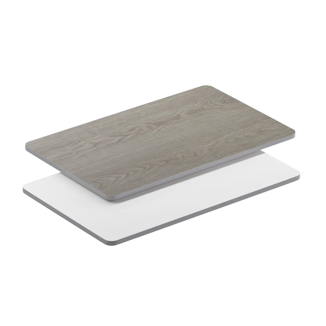 Flash Furniture XU-WHGY-3048-GG 30x48 Reversible Laminate Table Top, White/Gray