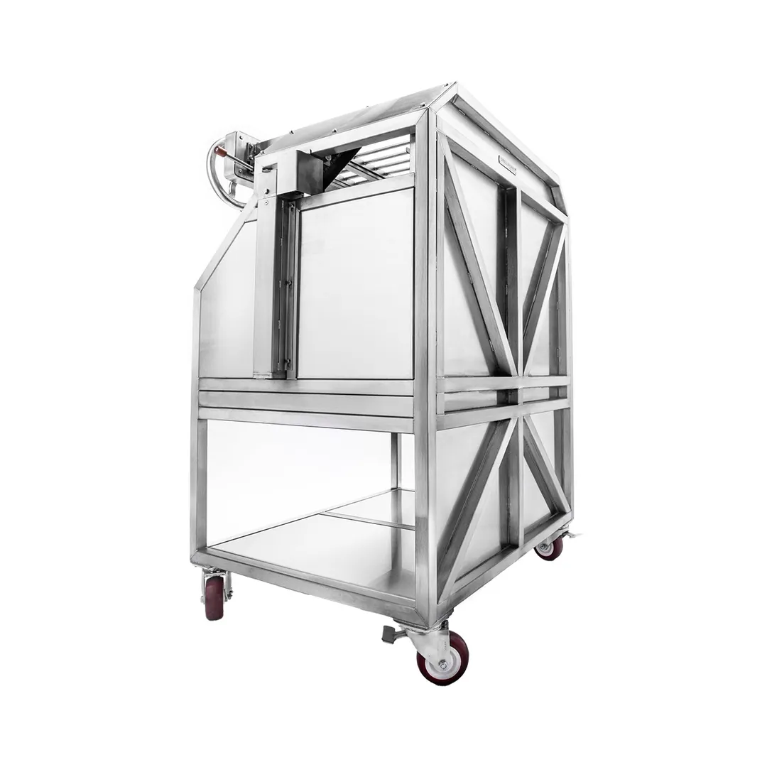 Grillworks GWI36 48" Freestanding Wood Fired & Charcoal Parrilla Grill w/ (2) Adjustable Grills