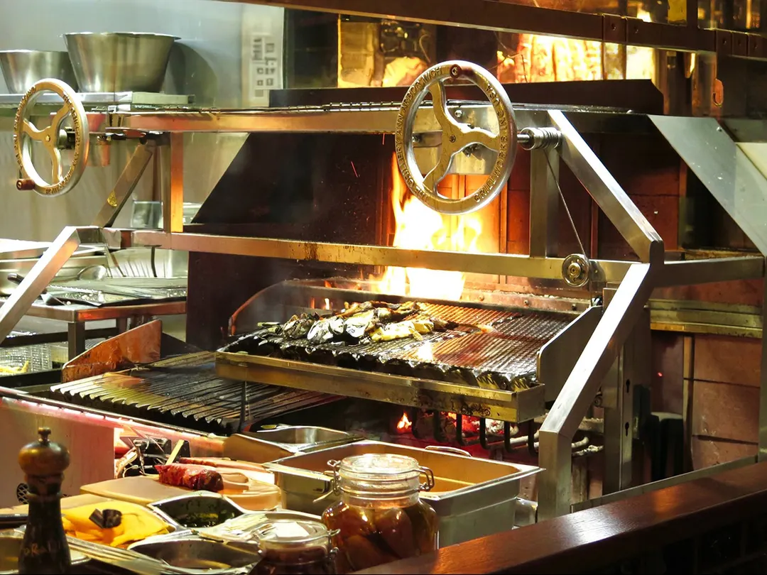 Grillworks INFIERNO X66 66" Wood Fired & Charcoal Parrilla Grill w/ (2) Adjustable Grills
