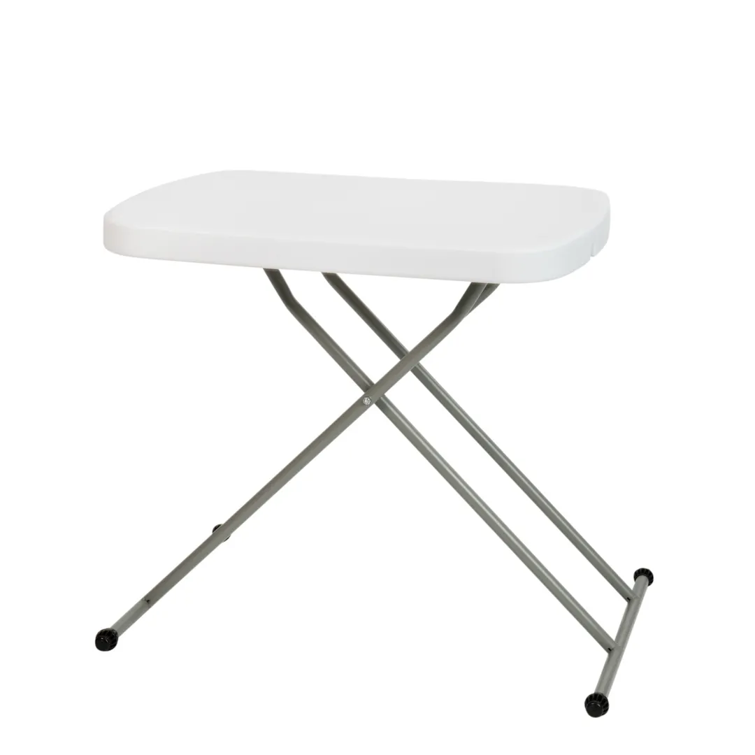 Flash Furniture DAD-YCZ-66X-GW-GG Folding Table, 25-1/2"W x 17-3/4"D, Adjustable Height, Powder Coated Steel Frame, Granite White
