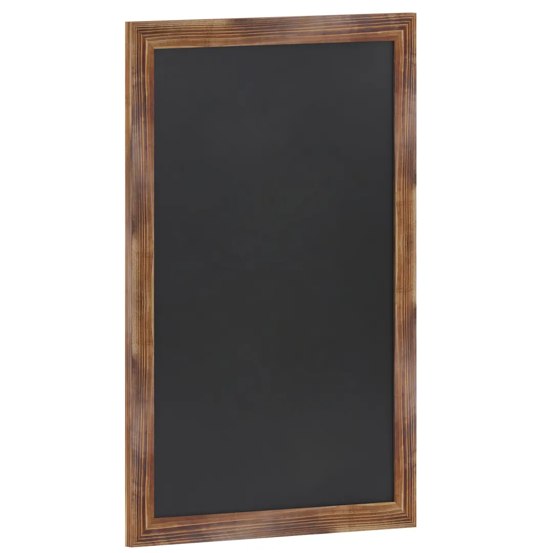 Flash Furniture HGWA-3GD-CRE8-791315-GG Mag Chalkboard, 24" x 36", Black Wood Frame,Eraser/Hardware