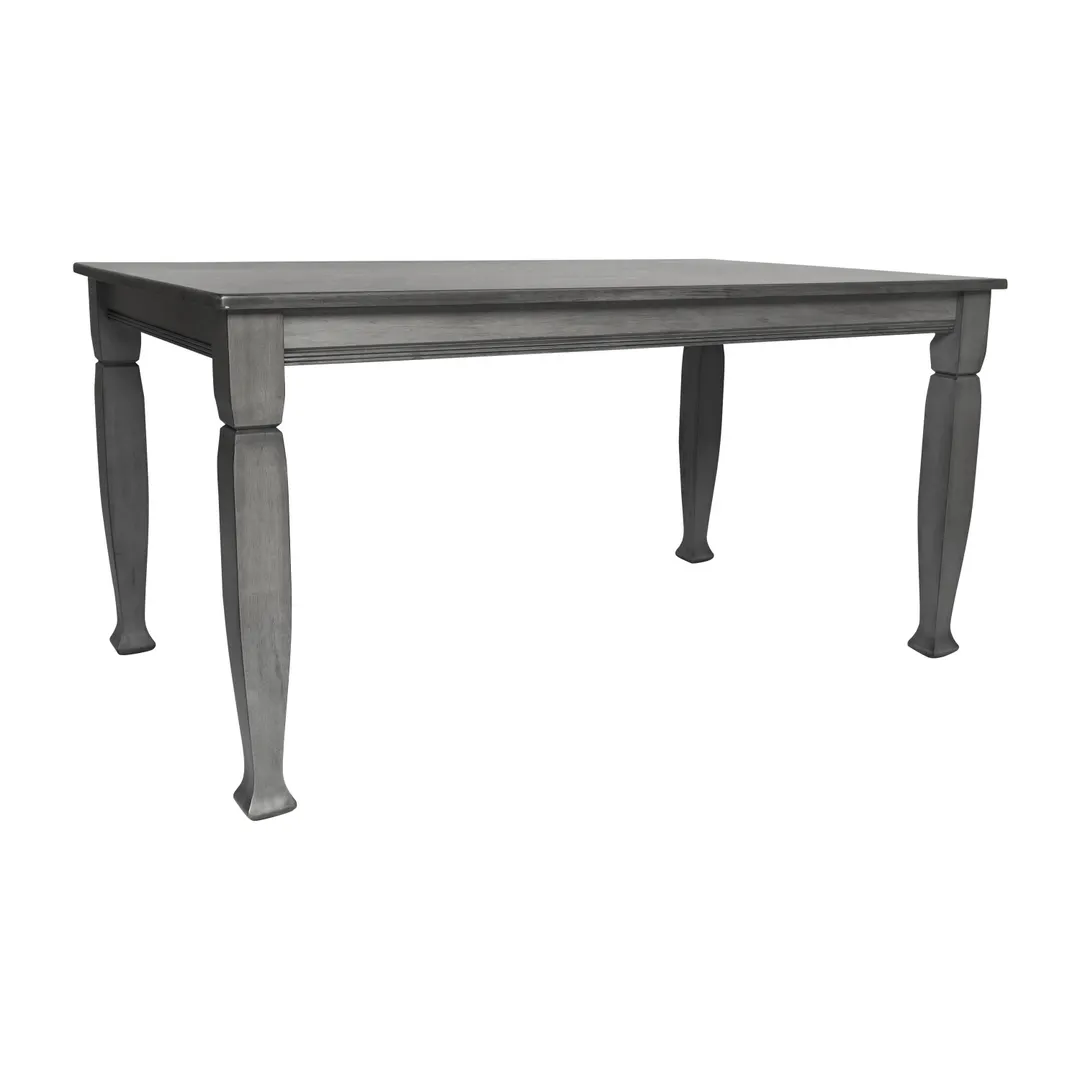 Flash Furniture KER-T-799-GRY-60-GG - 60" Grace Dining Table, Seats 6, Gray Finish, Wood, Bamboo