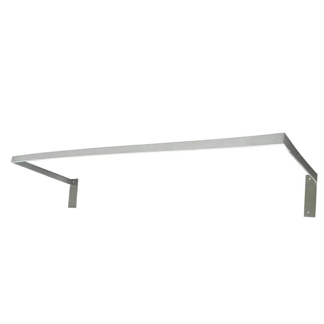 IMC Teddy PRW-1-1248 Stainless Steel Single-Bar Wall Mount Pot Rack - 48"W x 12"D