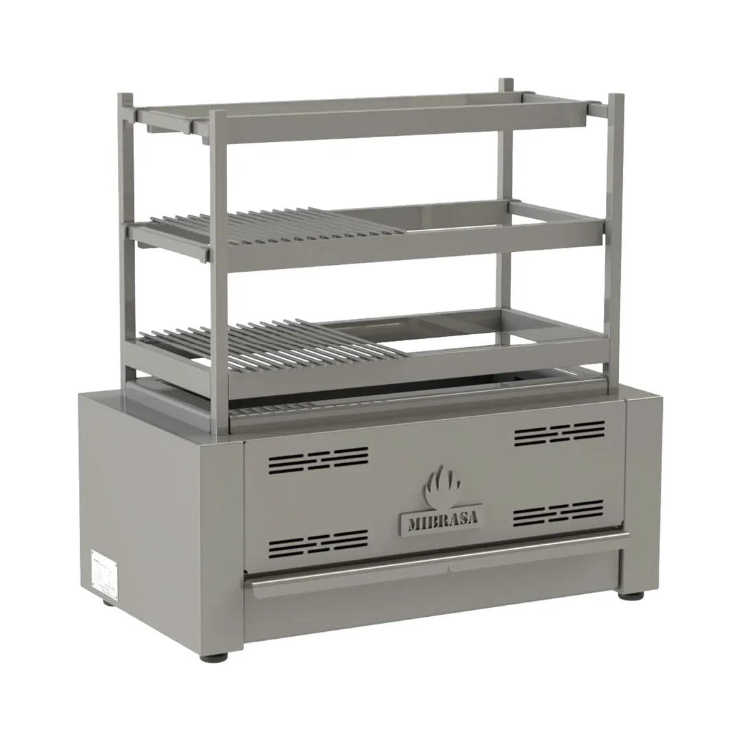Mibrasa RM 80 31" Countertop Robatayaki Charcoal Grill w/ 3 Fixed Tiers