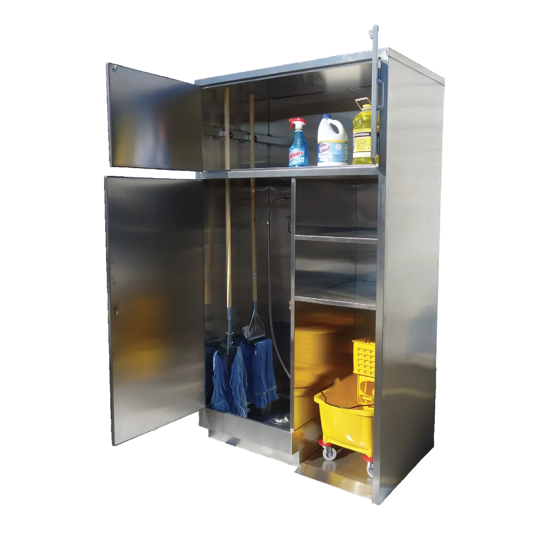 IMC Teddy CMSC-R Combination Mop & Storage Cabinet, 46-1/2"W X 30"D X 84"H