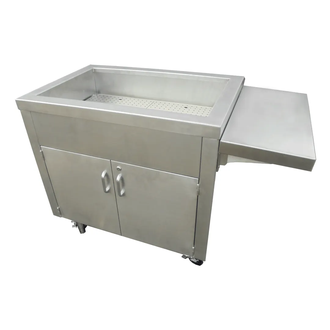 IMC Teddy IBT-36 Ice Station, 36"W×24"D×34"H, 19"×31"×7" Bin, 4 5" Casters (2 Braked), Bamboo In USA