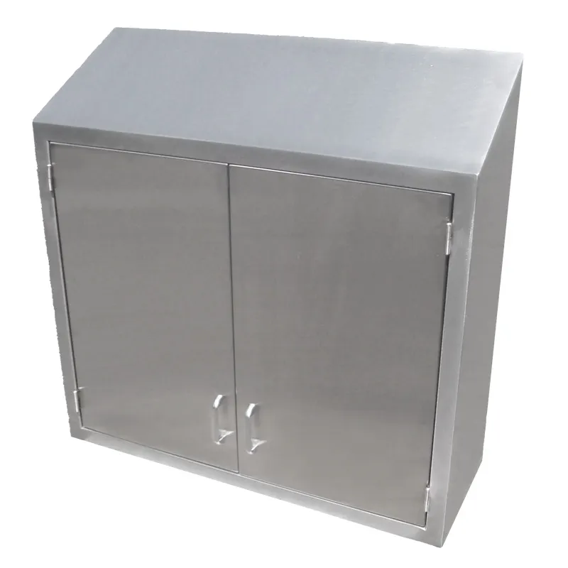 IMC Teddy OC-2412HS 24 Inch Wall Mounted Stainless Steel Cabinet, 12D x 24W x 36H, Hinged Door, Adjustable Shelves, Stainless Steel