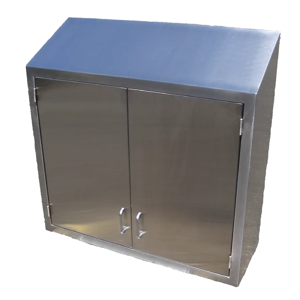 IMC Teddy OC-7212HS 72" Wall Mounted Stainless Steel Cabinet, 12"D x 72"W x 36"H, 18/304 Stainless Steel, Hinged Doors