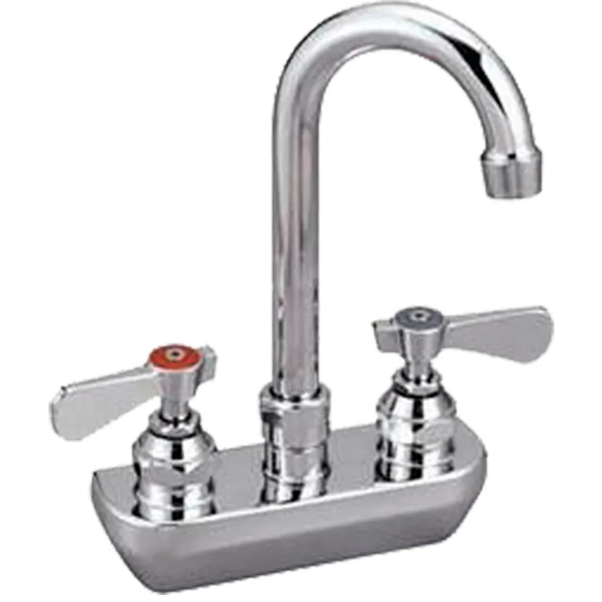 IMC Teddy RGSH-S Faucet, Splash Type, Rigid Gooseneck with Lever Handles