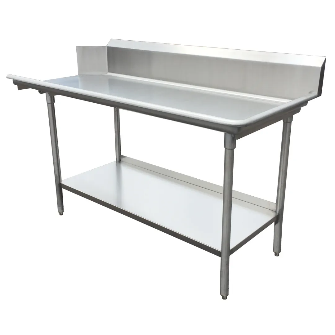 IMC Teddy SCDT-84-16 84" Clean Straight Dishtable, 16 Gauge Stainless Steel Top / Left to Right