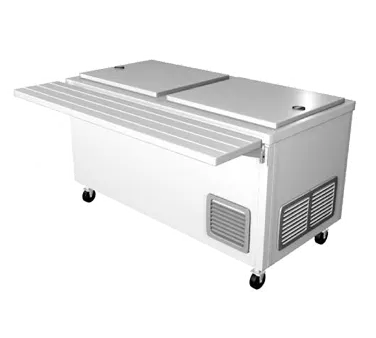 IMC Teddy SMC-77 Milk Cooler, 7.65 cu ft, 77"W x 36"H, Stainless, Lid, 5" Casters, 120V, Cold‑Wall