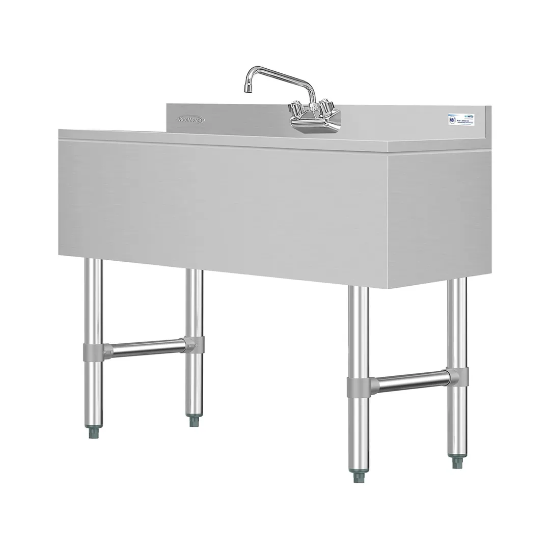 Koolmore SBR3B38-320 38" Underbar Sink Units, 3 Compartment without Drainboard