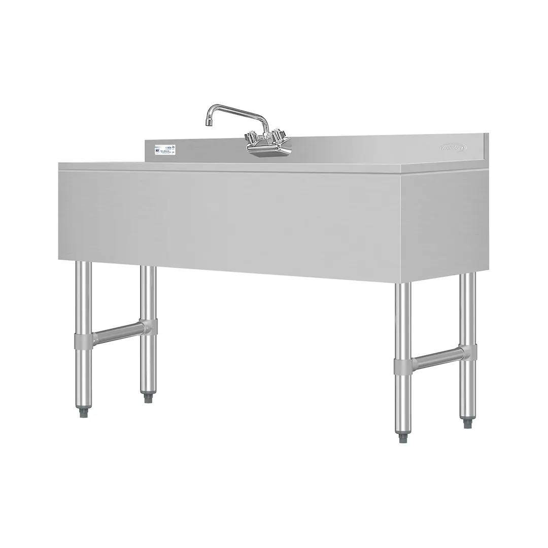Koolmore SBR3B48-R-320 48" Underbar Sink Units, 3 Compartment with Right Drainboard