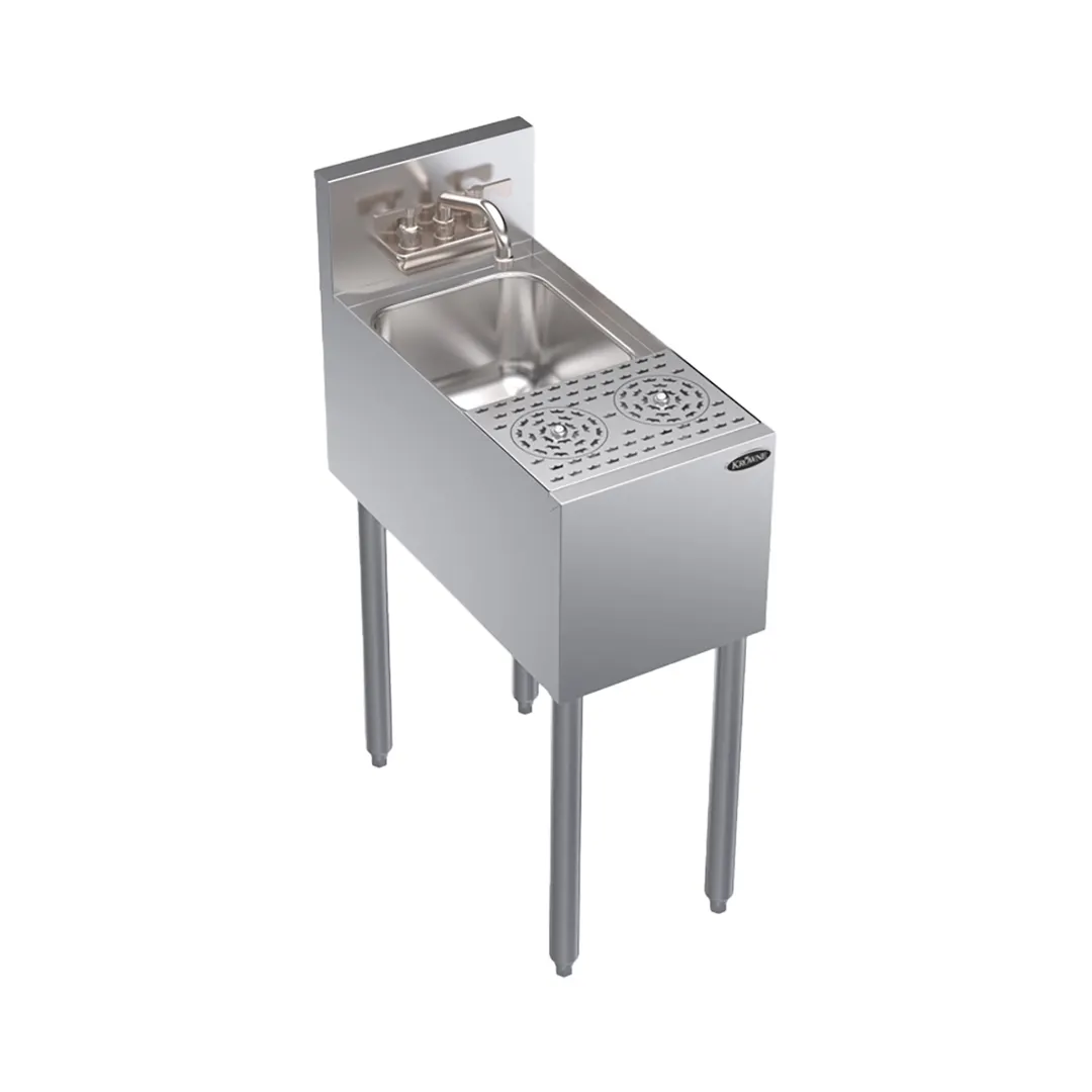 Krowne KR24-MD12 12" Underbar Sink Units, 1 Compartment without Drainboard