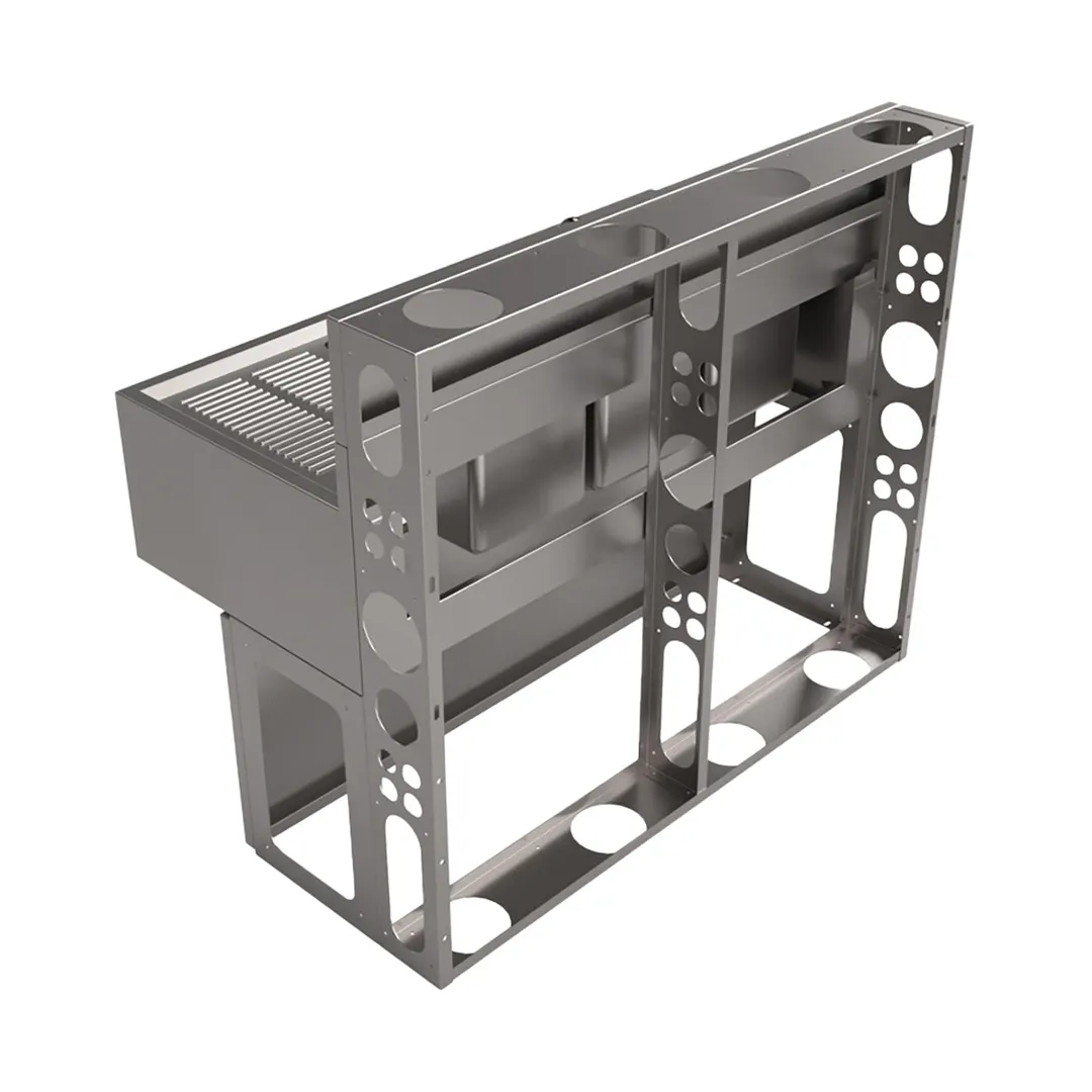 BK Resources UBDW-21-348RS Underbar Sink Units, 3 Compartment with Right Drainboard