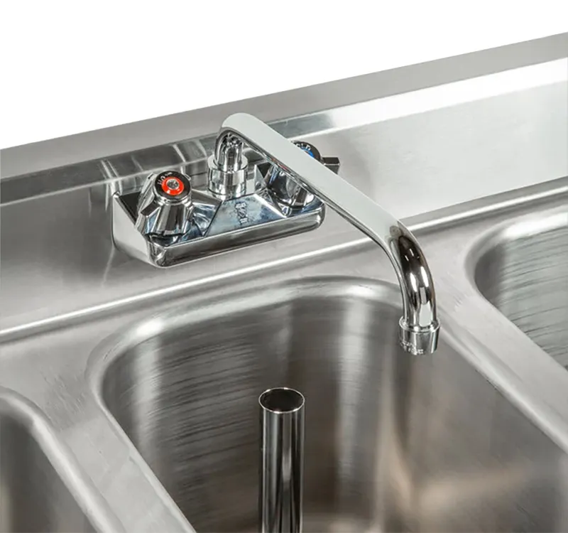 Eagle Group B6C-18-X 72" Underbar Sink Units, 3 Compartment with 2 Drainboards - Flyer