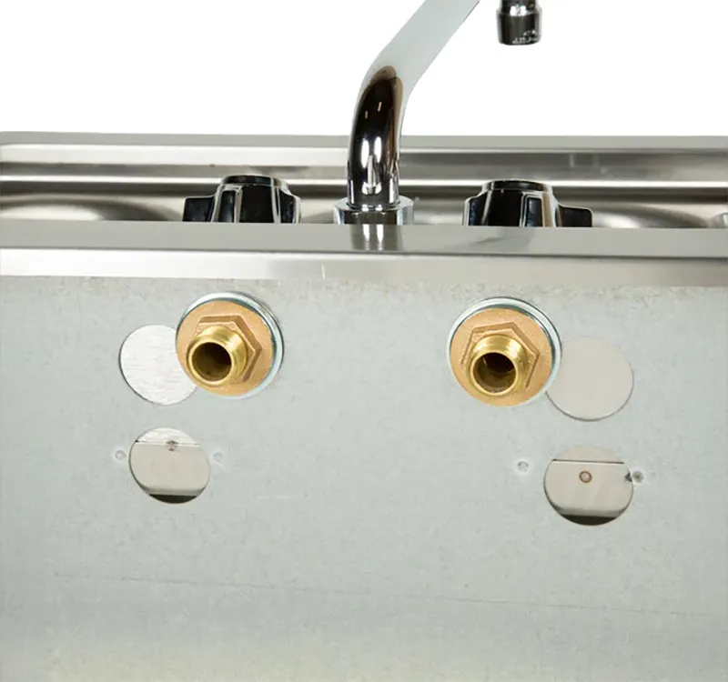 Eagle Group B6C-18-X 72" Underbar Sink Units, 3 Compartment with 2 Drainboards - Flyer