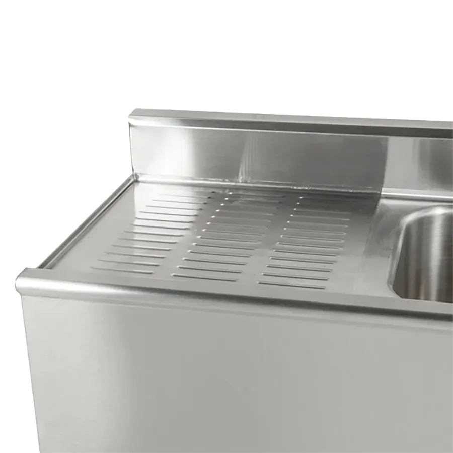 Eagle Group B6C-18-X 72" Underbar Sink Units, 3 Compartment with 2 Drainboards - Flyer