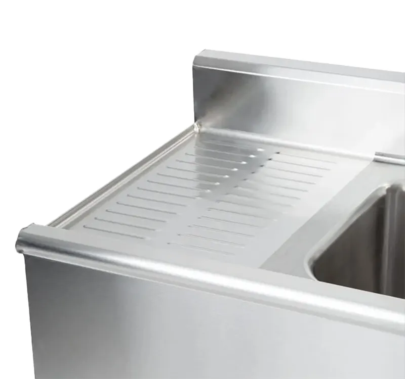 Eagle Group B7C-18 84" Underbar Sink Units, 3 Compartment with 2 Drainboards
