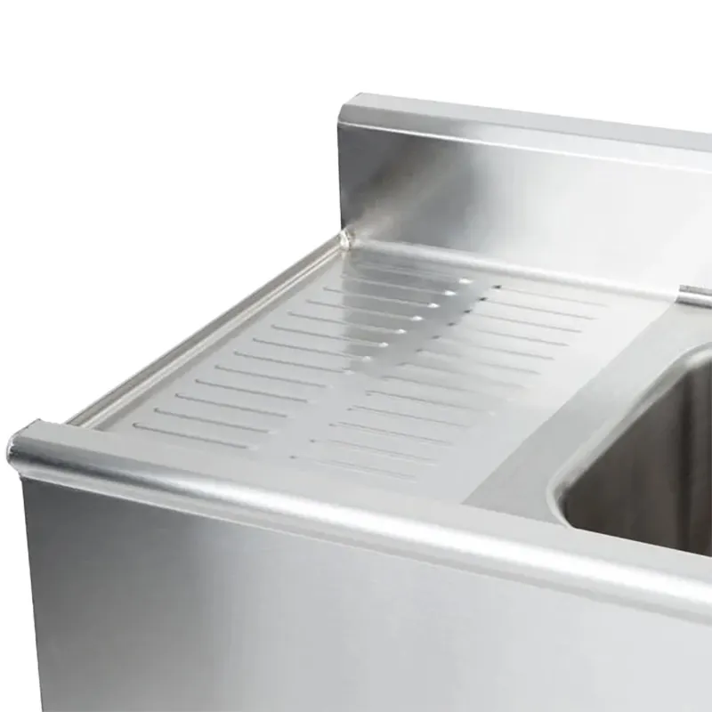 Eagle Group B8C-18 96" Underbar Sink Units, 3 Compartment with 2 Drainboards