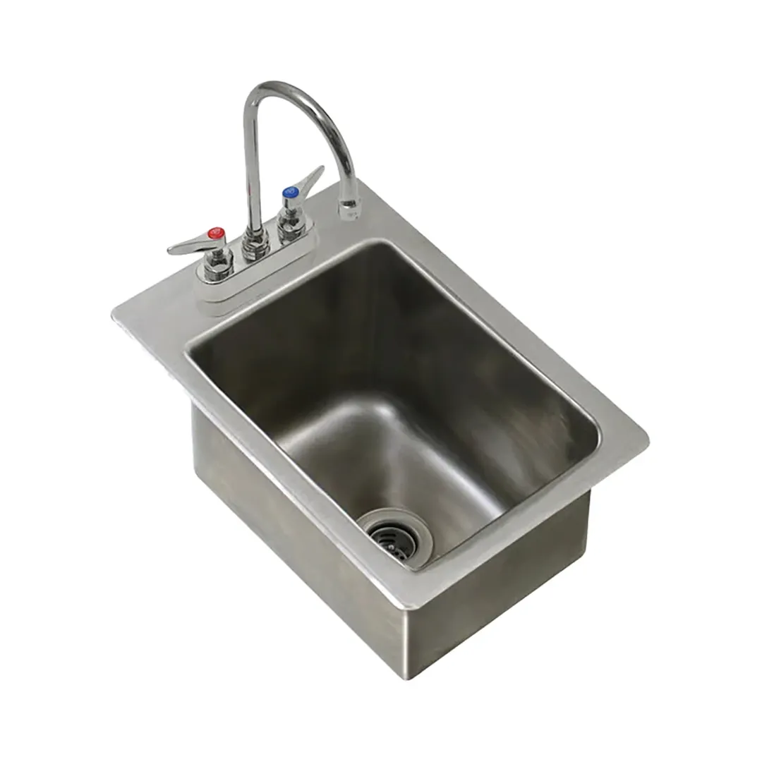 Eagle Group WSSDI12-15 12" Wall Mounted Underbar Hand Sink Unit with Deck Mount Faucet